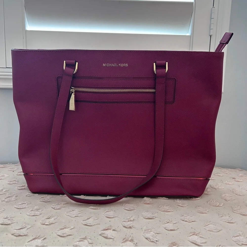 Michael Kors Classic Tote Bag Berry Red